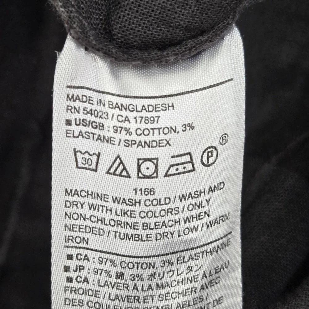 Banana Republic Men Pants 32X30 Gray Chino Lived-In Slim Fit